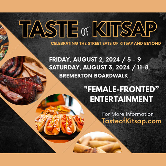 taste of kitsap poster cropped by brigid trading company llc 2024 kitsap county washington state silverdale bremerton boardwalk august 2 through 5