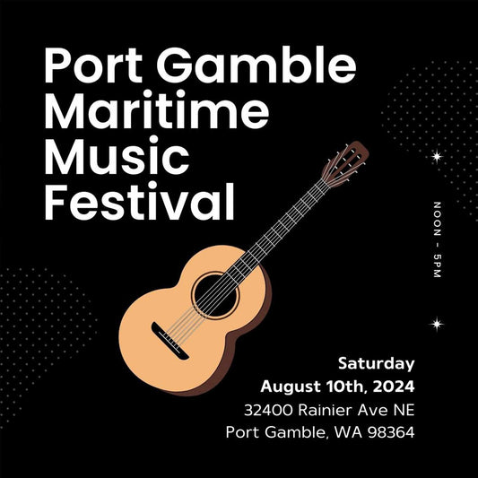 port gamble maritime music festival poster made by brigid trading company llc vendor 2024