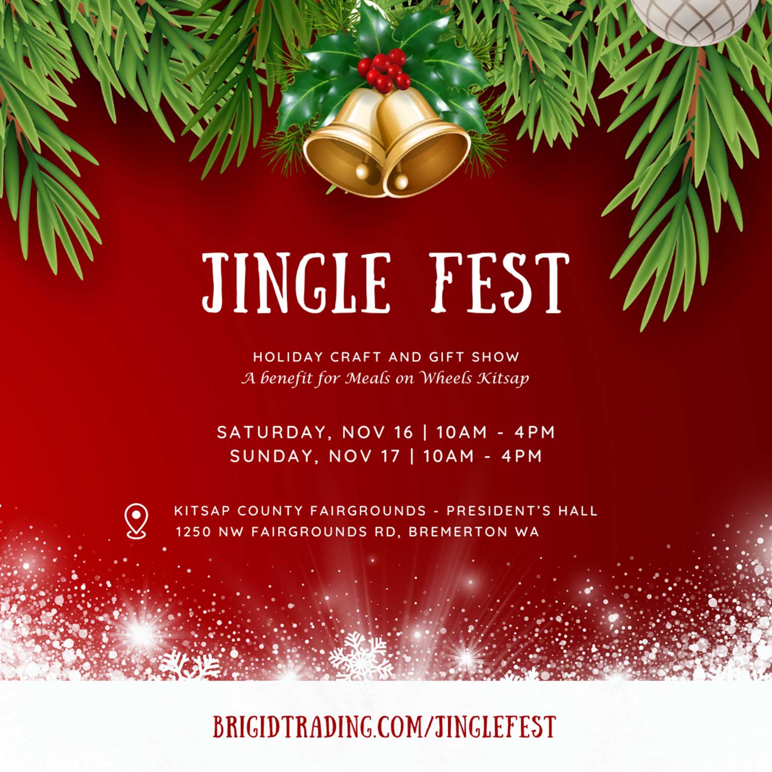 jingle fest 2024 flyer poster bremerton fairgrounds silverdale kitsap county washington state brigid trading company llc