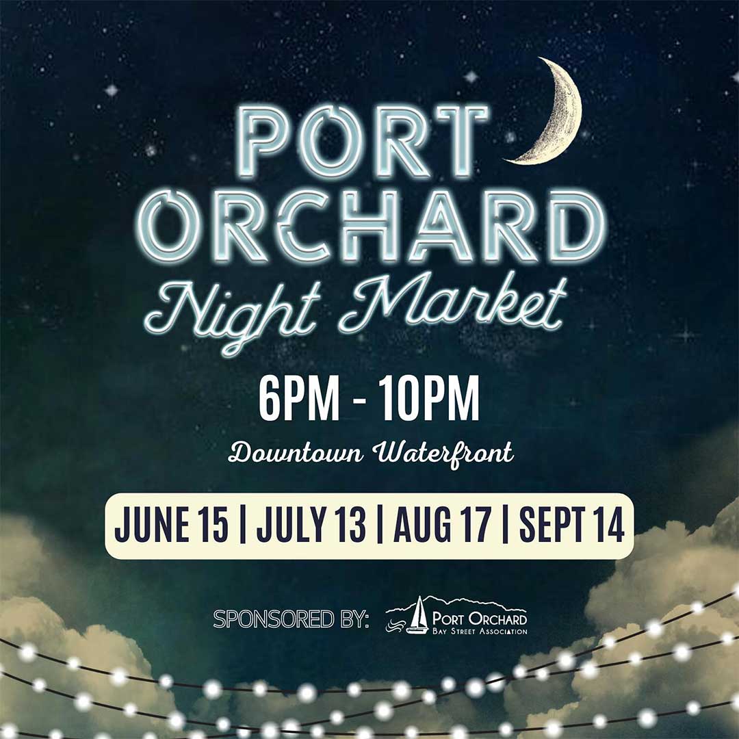 port orchard night market flyer resize by brigid trading company llc link to market