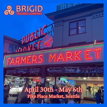 brigid trading company at pike place market seattle washington handmade celtic candles lotion soap lip balm independent business