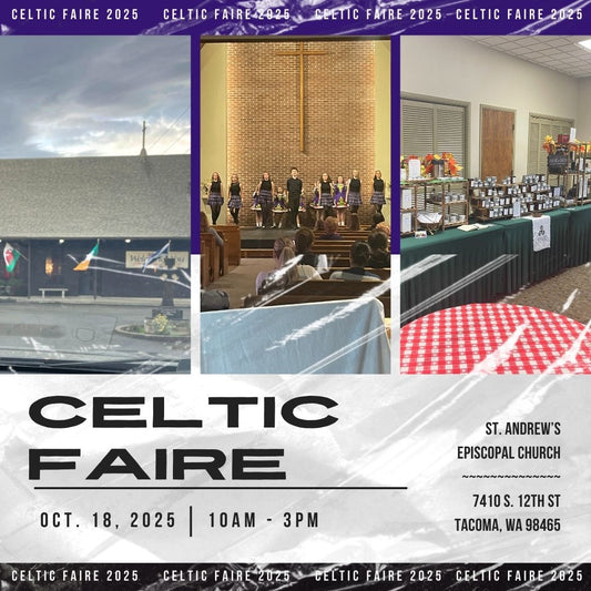 celtic faire saint andrews church tacoma episcopal brigid trading company bremerton washington 10 to 3 pm october christian church events that are cool for people looking for answers and community