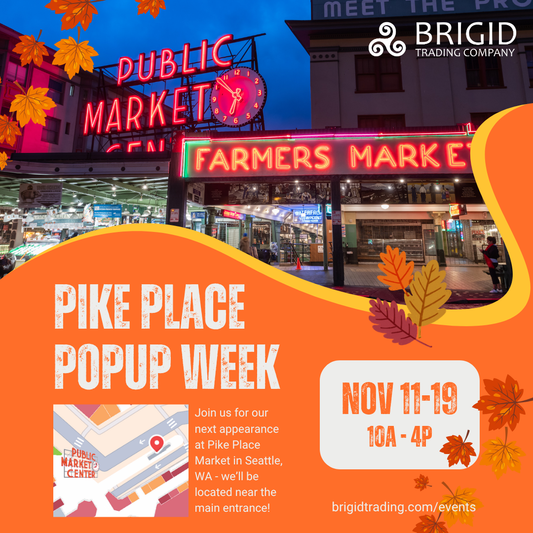pike place public market center vending holiday vendors seattle brigid trading company soap candles lotion body gifts goods for her mom grandma aunt sister girlfriend