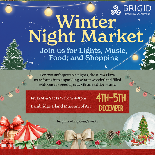 bainbridge island museum of art winter night market washington state holiday shopping