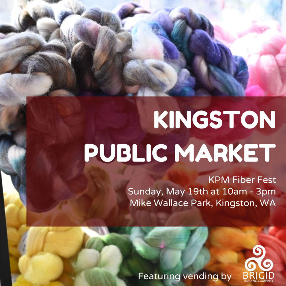 kingston public market kpm fiber fest mike wallace park in kingston, washington sunday may 19 2024 featuring vending by brigid trading company llc