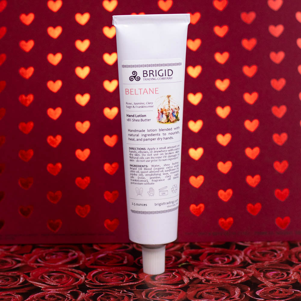 beltane hand lotion valentines day image hearts background roses rose jasmine clary sage and frankincense natural hand lotion by brigid trading company healthy hand made organic