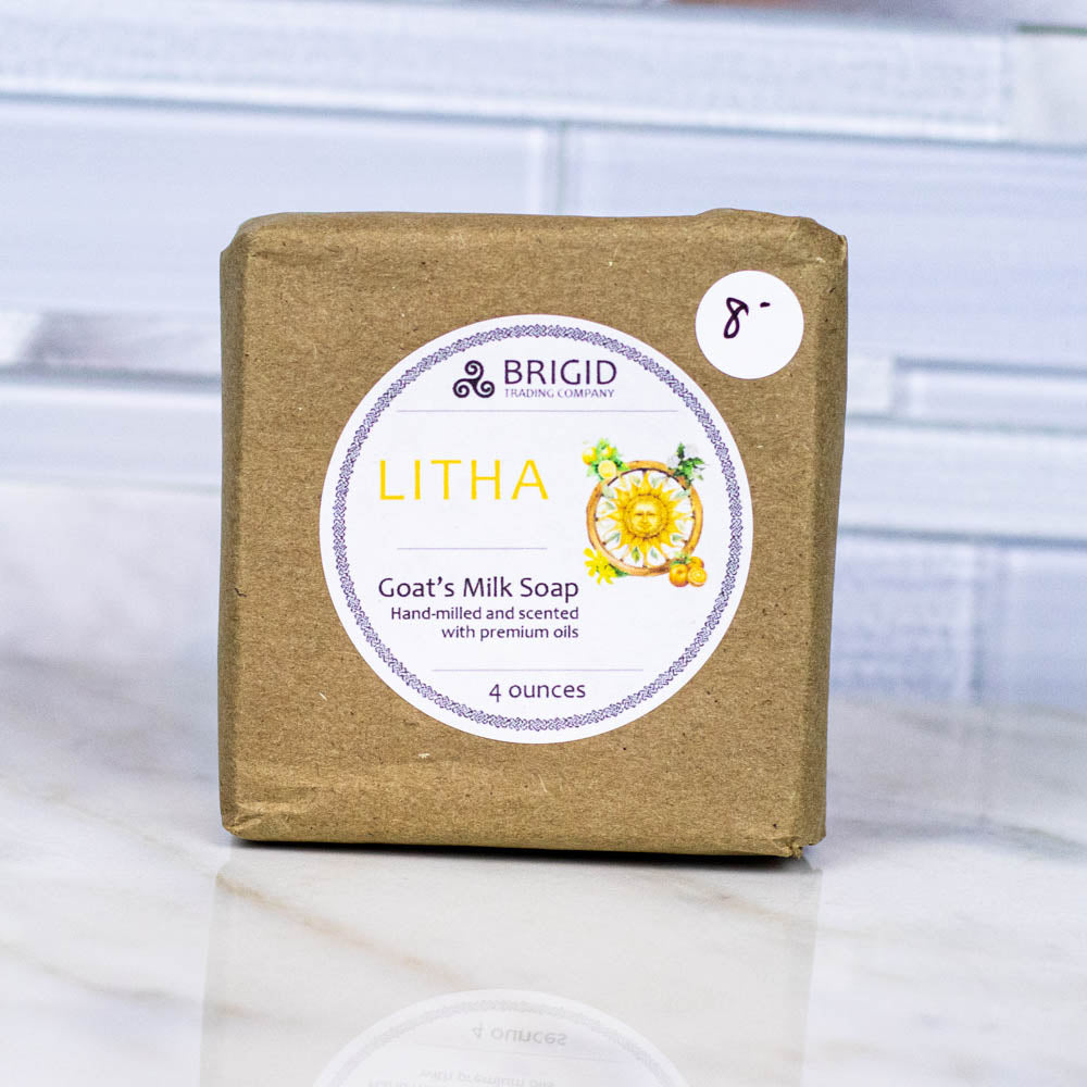 litha natural soap goats milk brigid trading company llc lemon citrus orange soap with ylang ylang and myrtle