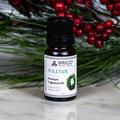 yule yuletide christmas diffuser oil wreath christmas tree scent balsam pine conifer trees nelson pine douglas fir scented oil for holidays celtic wheel of the year scents by brigid trading company make light from darkness handmade in kitsap county washington state independent company usa