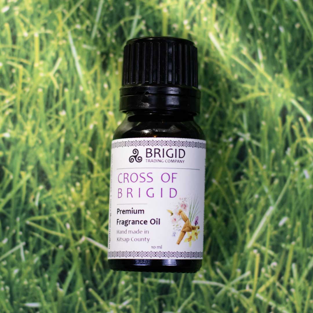 cross of brigid imbolc holiday early spring scent premium fragrance oil heather rose narcissus daffodil and vetiver handmade in kitsap county washington state usa oil for home diffuser humidifier bedside winter dry air fun scent