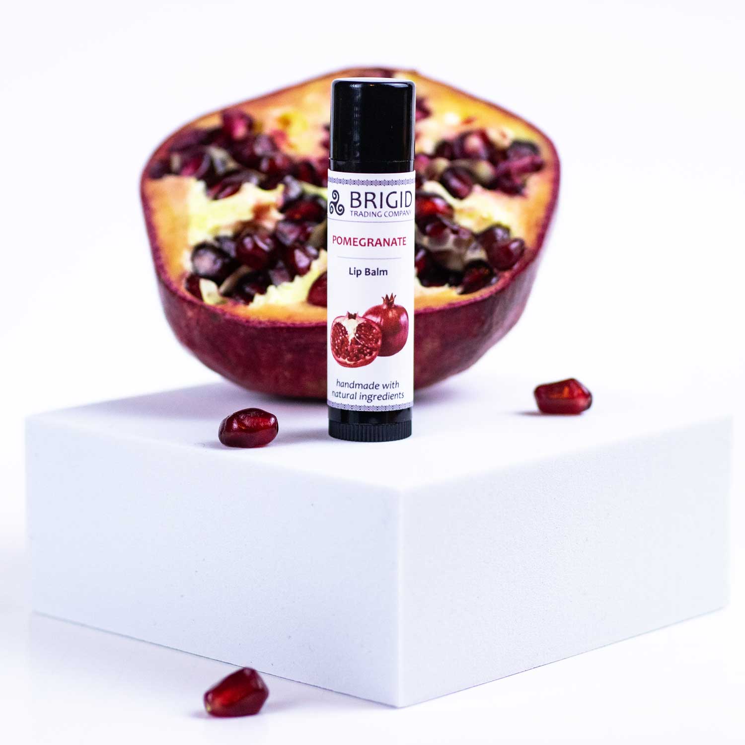 Pomegranate Natural Lip Balm by Brigid - Legendary Flavor