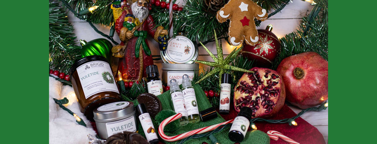 yule collection brigid trading company candy cane yule tide celtic christmas winter pomegranate