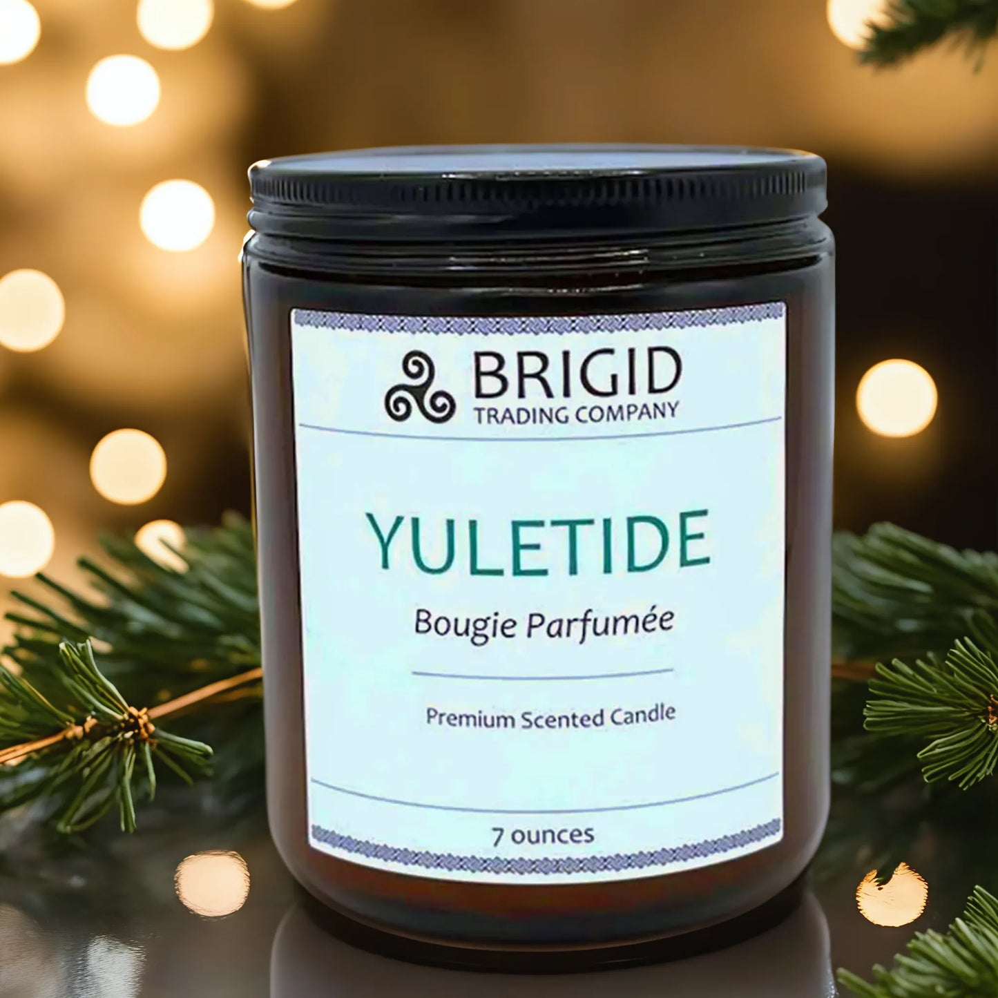 winter candle collection yuletide seven ounce candles natural hand made brigid trading company llc lip balm kitsap county washington state